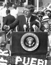 President John F. Kennedy, photo courtesy of the Pueblo Chieftain